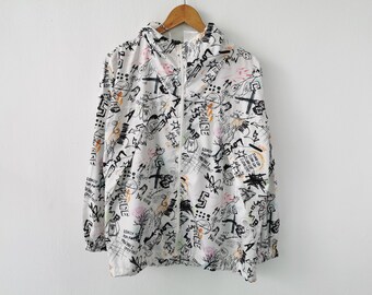 Scolar Jacket Scolar Overprint Hoodie Windbreaker Jacket Size M