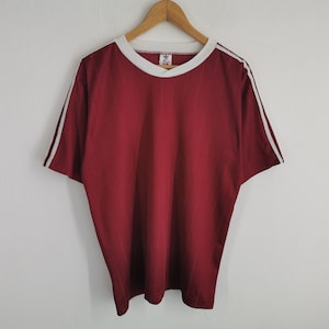Adidas Shirt Vintage Adidas Made In USA Three Striped T Shirt Size L