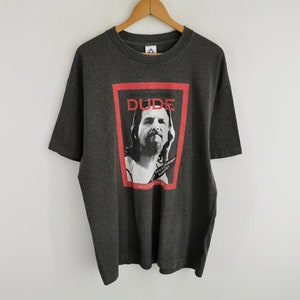 Camiseta de la película El gran Lebowski, de estilo vintage, con temática de comedia y crimen, talla XL