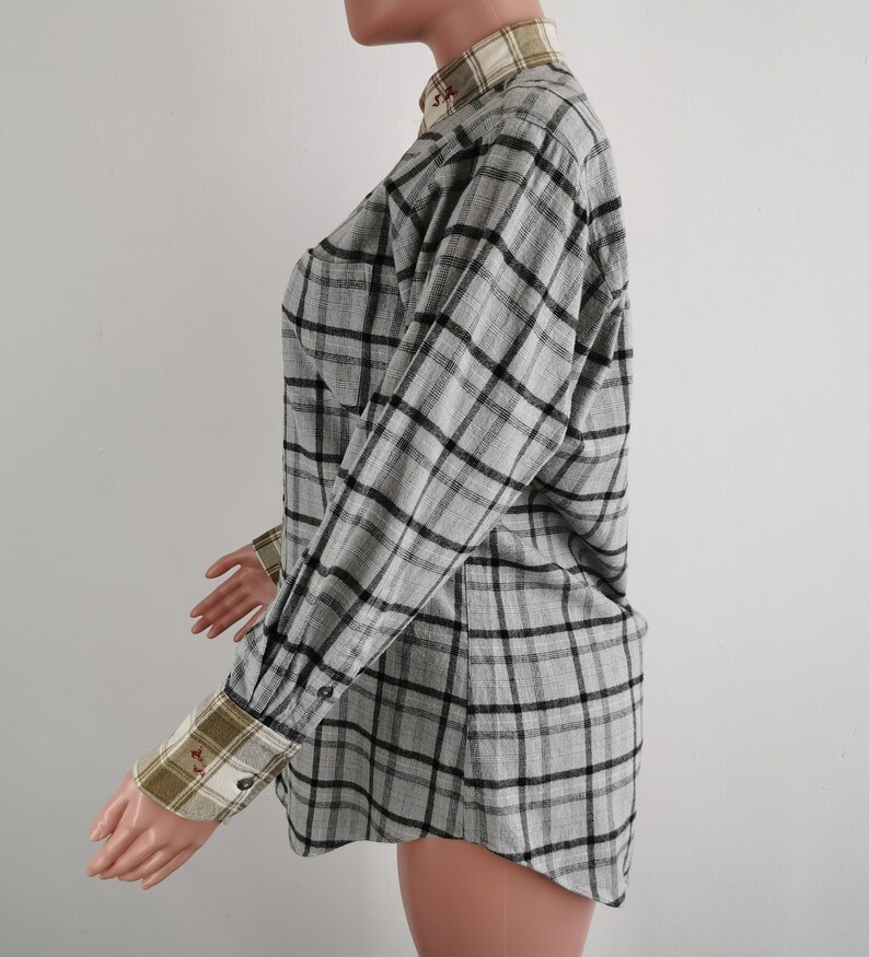 Courreges Shirt Courreges Checkered Flannel Button Shirt Womens Size M image 3