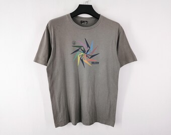 Vintage 90s VOLCOM T-shirt: Big Logo Skateboard Tee, Size M - Etsy
