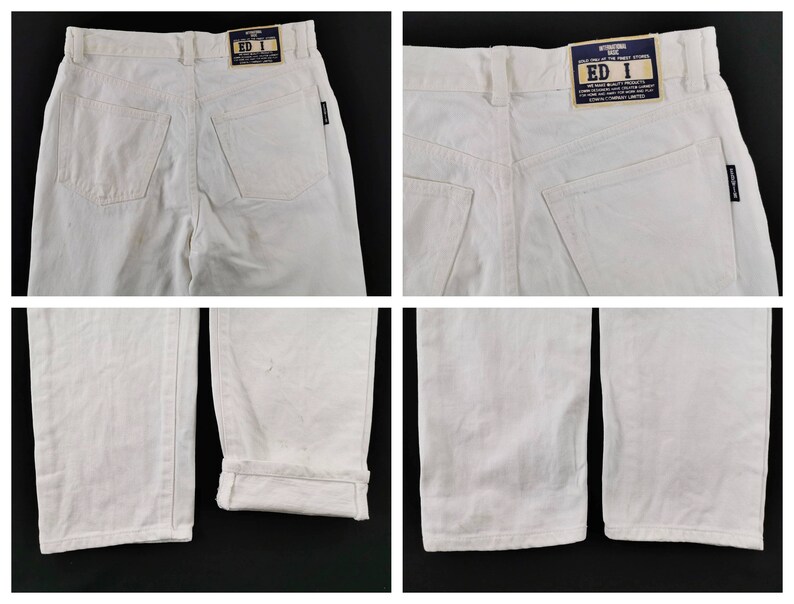 Edwin Jeans Distressed Vintage Edwin Color Denim Jeans Pants Size 29/30x30 image 7