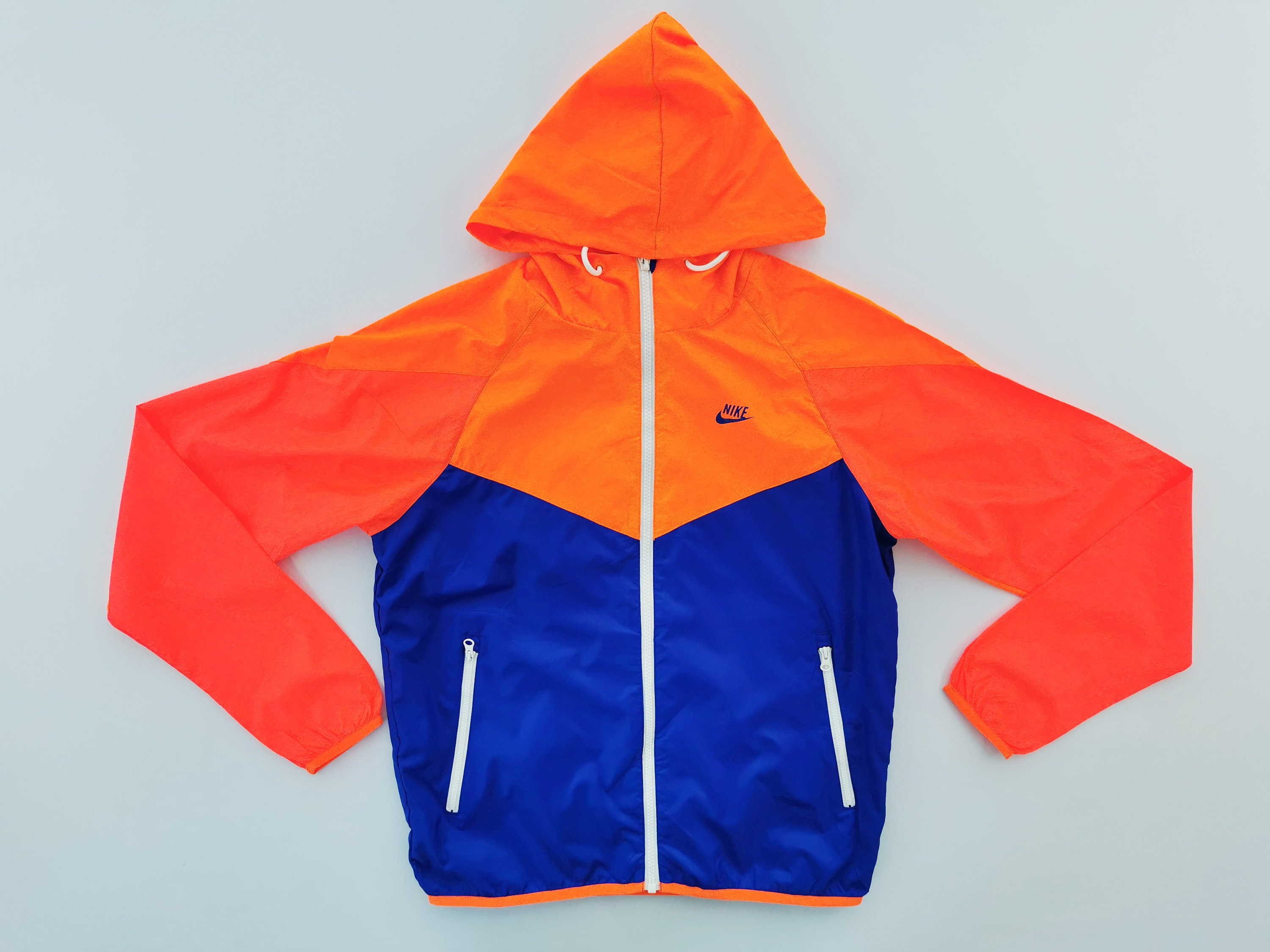 Nike Jacket Nike Swoosh Neon Hoodie Windbreaker Jacket Size S | Etsy