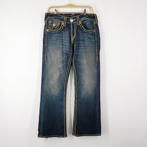 ✪人気　トゥルーレリジョン　デニム　BOOT CUT　W32 True Religion Vintage Billy Boot Cut Double Super T Raised