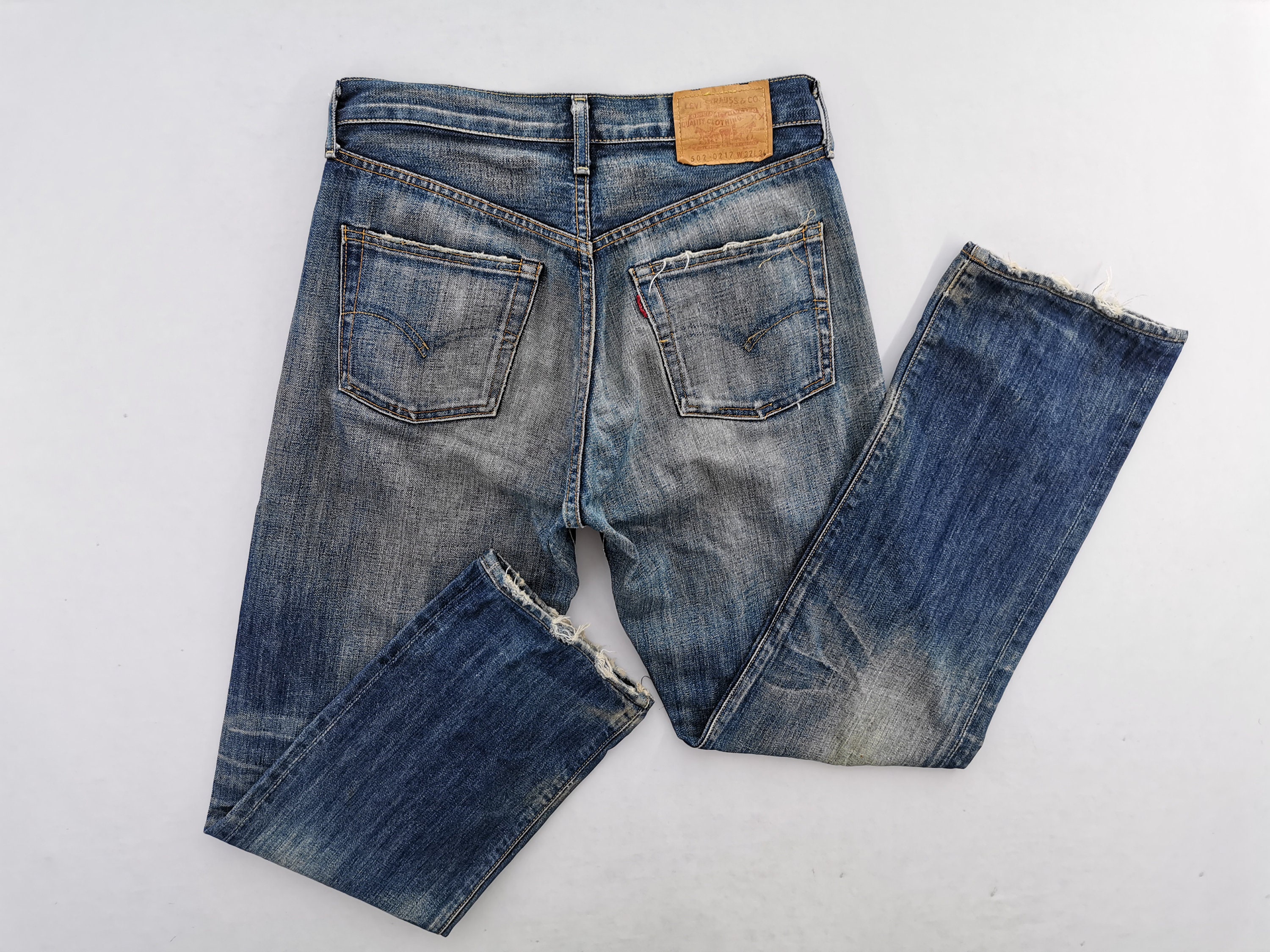 Levis Jeans Vintage Levis Lot 502 Selvedge Denim Jeans Pants Made in Japan  Size 32/33x31.5 
