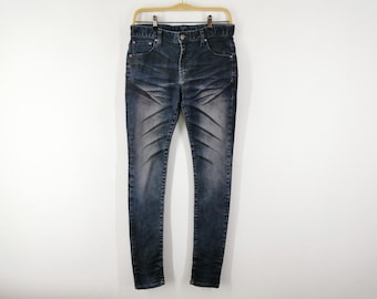 Tornado Mart Japan Distressed Japan Style Jeans Denim Blue Colour