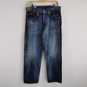 Size 34 Whiz Limited Distressed Japanese Brand Jeans - Etsy Hong Kong