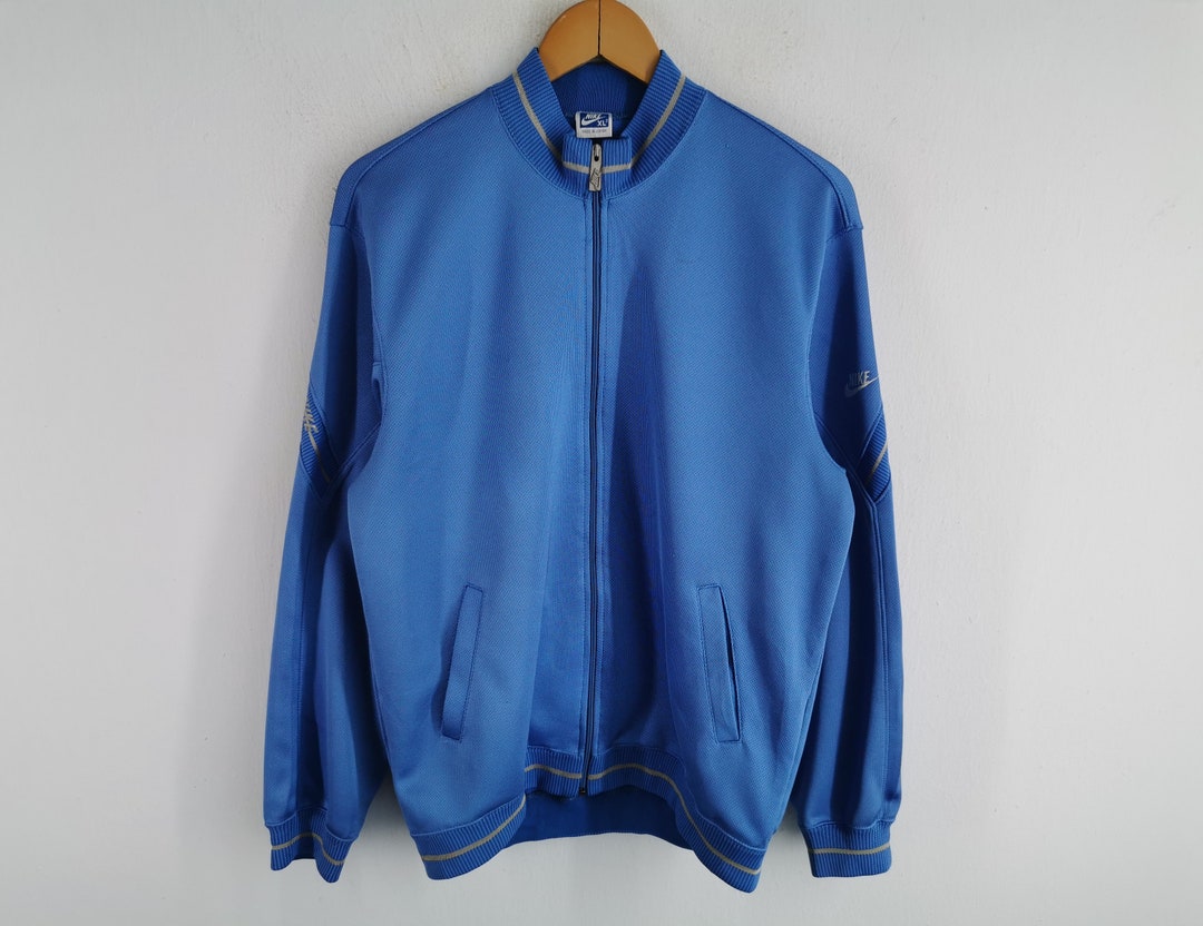 Vintage 80s Nike Made In Japan Zip Up Track Jacket Black L | eBay