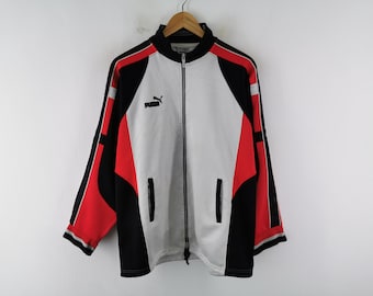 Puma Jacket Vintage 90's Puma Track Jacket Size XL