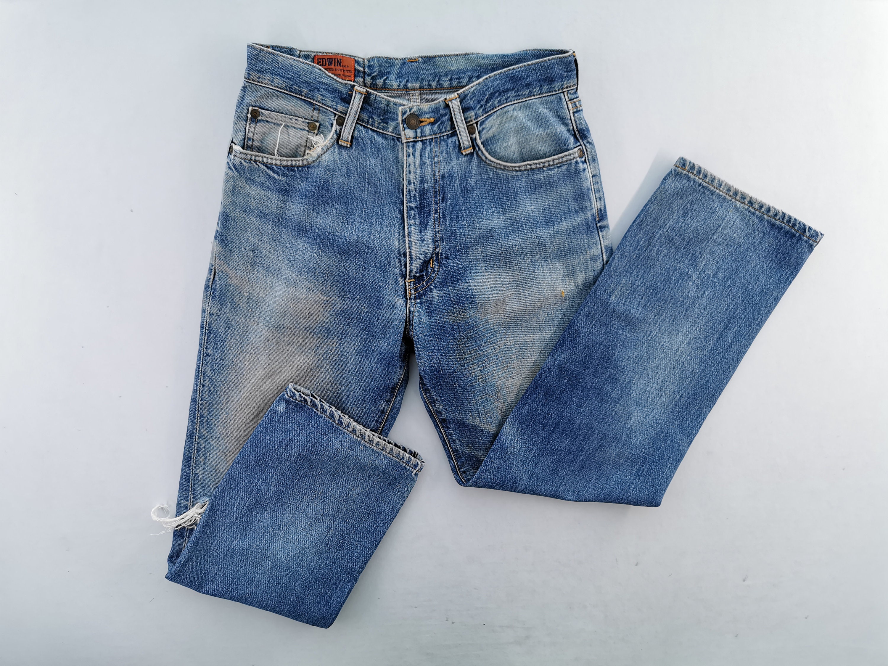 Edwin Jeans Distressed Vintage Edwin Denim Jeans Pants Made