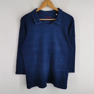Blue Blue Shirt Vintage Size 4 Blue Blue T Shirt Made In Japan Size L