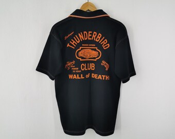 Camisa Cushman Union Made Vintage Camisa Polo Cushman Thunderbird Union Made Talla M