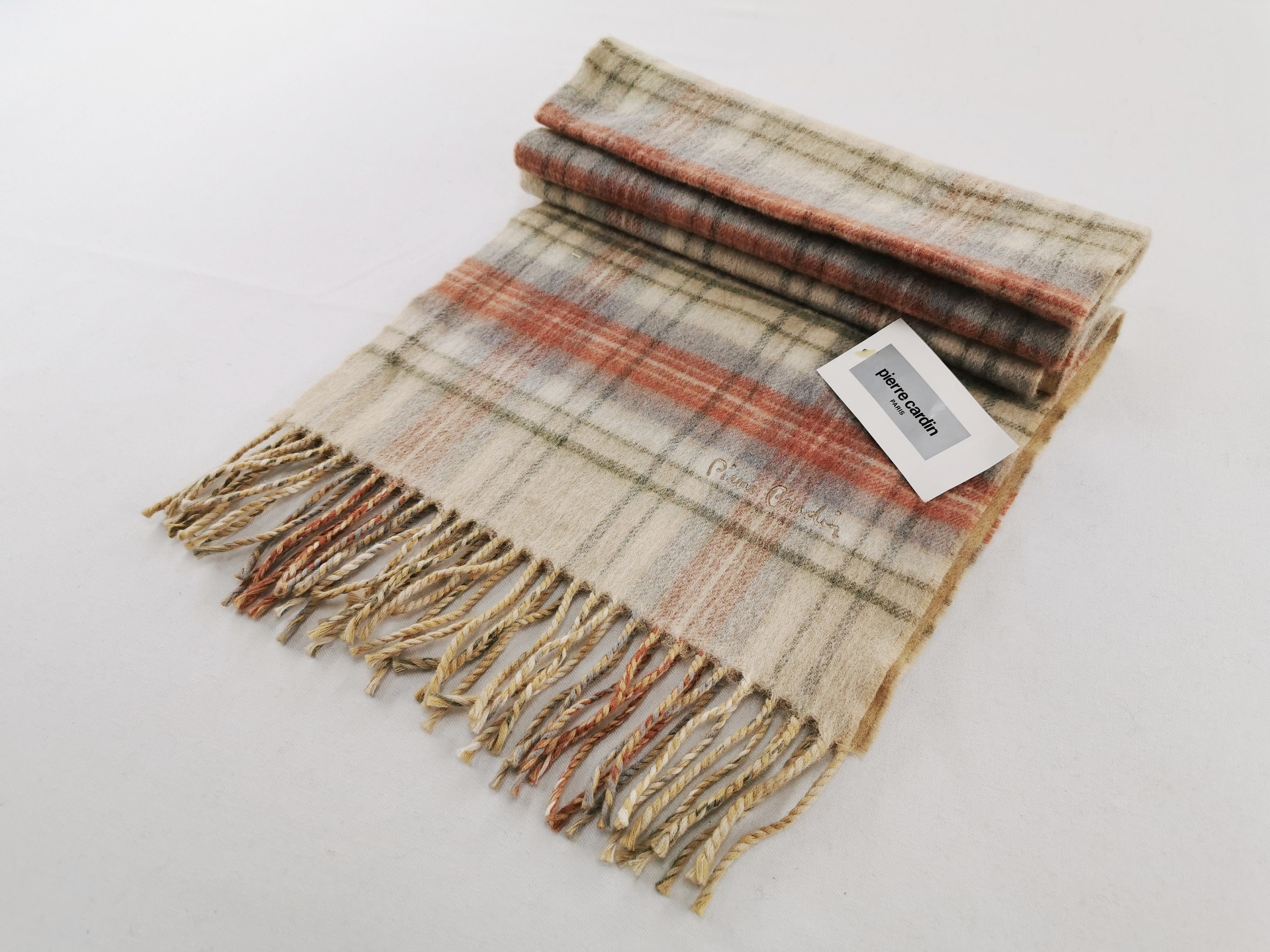 Pierre Cardin Scarf Vintage Pierre Cardin Made In Japan Wool Muffler Body Wrap 56" X 12"