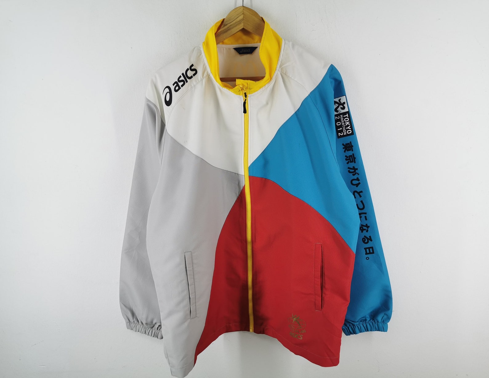 Asics Jacket Size Jaspo O Asics Tokyo Marathon Windbreaker Etsy