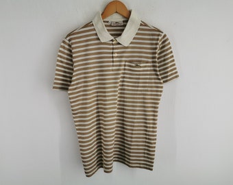 Longchamp Shirt Vintage Size 48 Longchamp Paris Made In Italy Striped Polo Shirt Size M