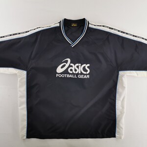 Asics Shirt Vintage Size Jaspo M Asics Football Gear Jersey Shirt Size XL