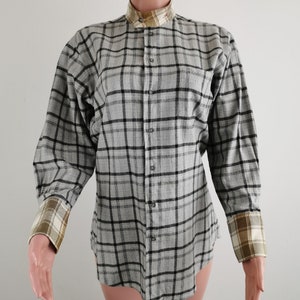 Courreges Shirt Courreges Checkered Flannel Button Shirt Womens Size M image 1