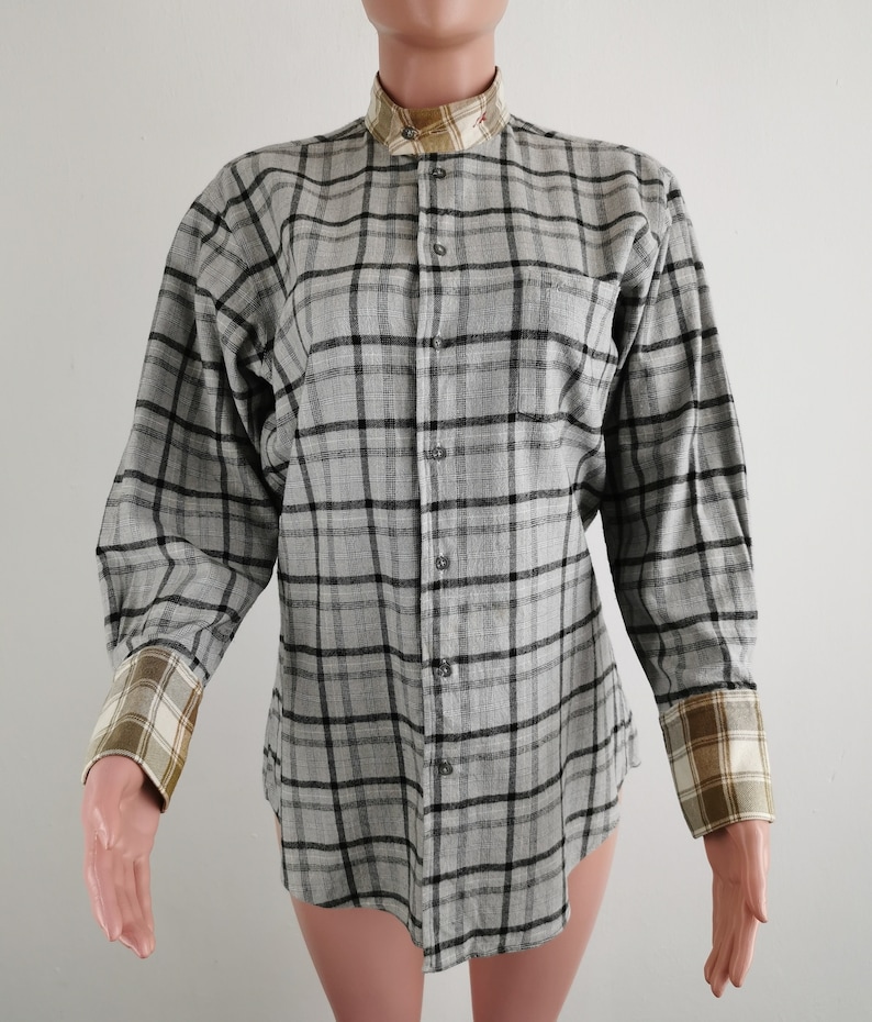 Courreges Shirt Courreges Checkered Flannel Button Shirt Womens Size M image 1