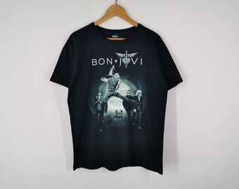 Camiseta vintage de Bon Jovi de la gira Tokyo Dome, talla M.
