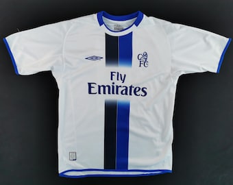 Maillot De Football Vintage Umbro Chelsea 1989-91 - Taille XL - Bleu - Occasion En Parfait état