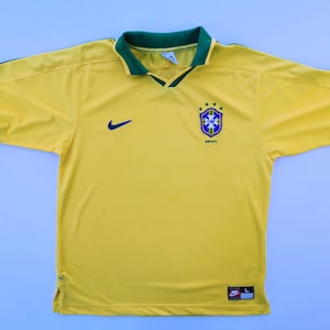 Brazil Jersey Vintage Brazil by Nike Home Jersey Shirt Size L -  Canada