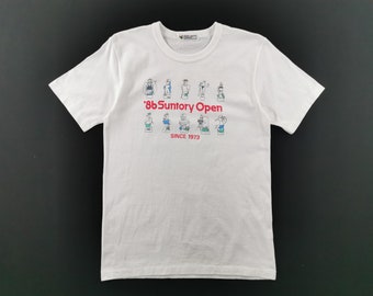 中谷、 Minute Sales Person 、ウィルソンラーニング Suntory Shirt Vintage 80's Suntory Open Golf Tournament Jack