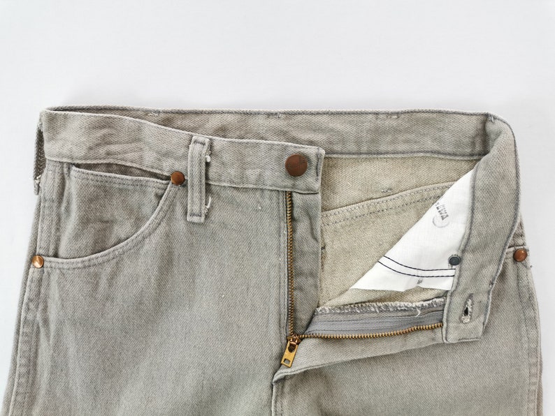 Wrangler Jeans Distressed Vintage Size 28 Wrangler Made In USA Denim Jeans Pants Size 27/28x33 image 9