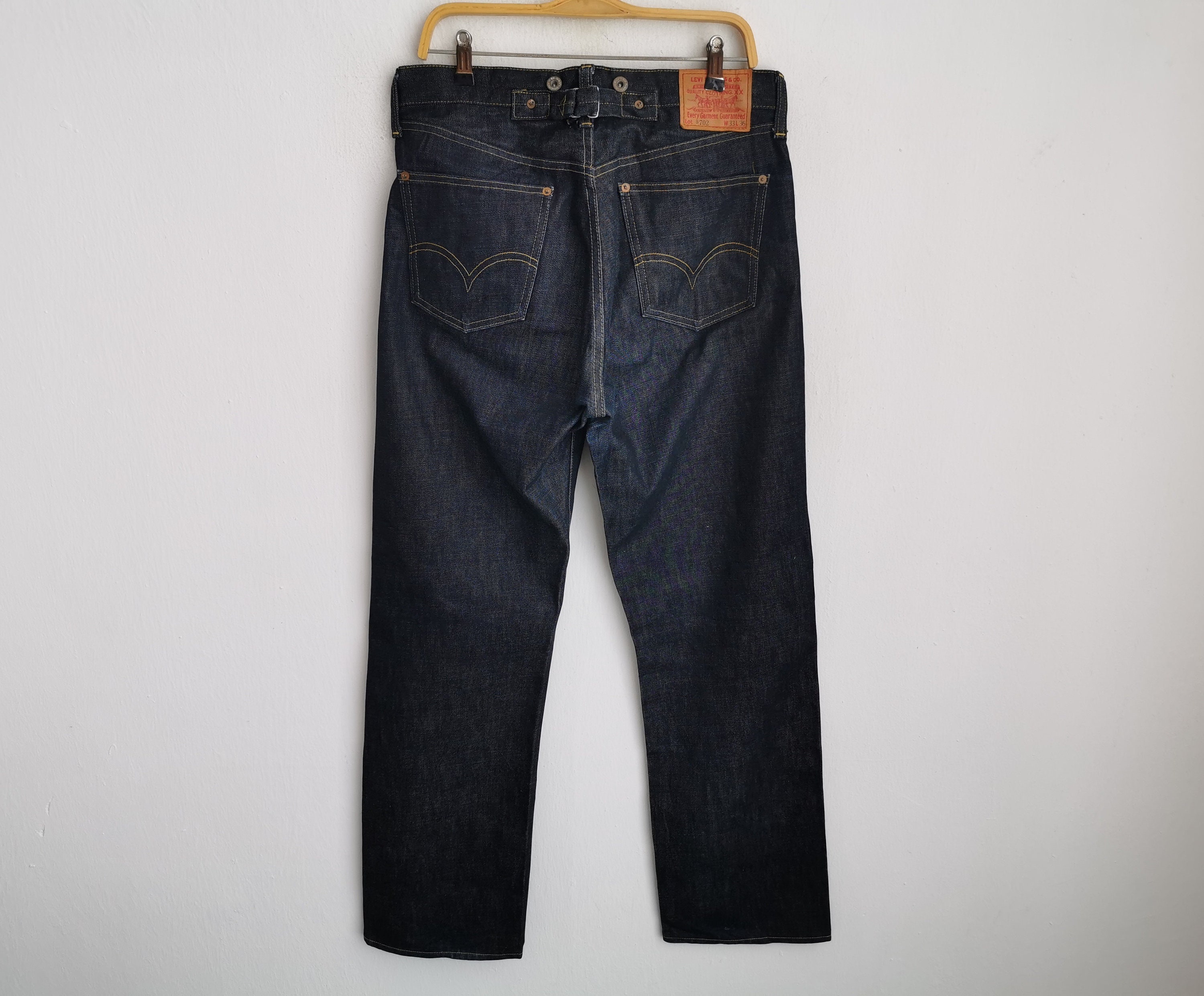 Vintage 90s Levis Lot 702 Selvedge Denim Jeans Made in Japan Size
