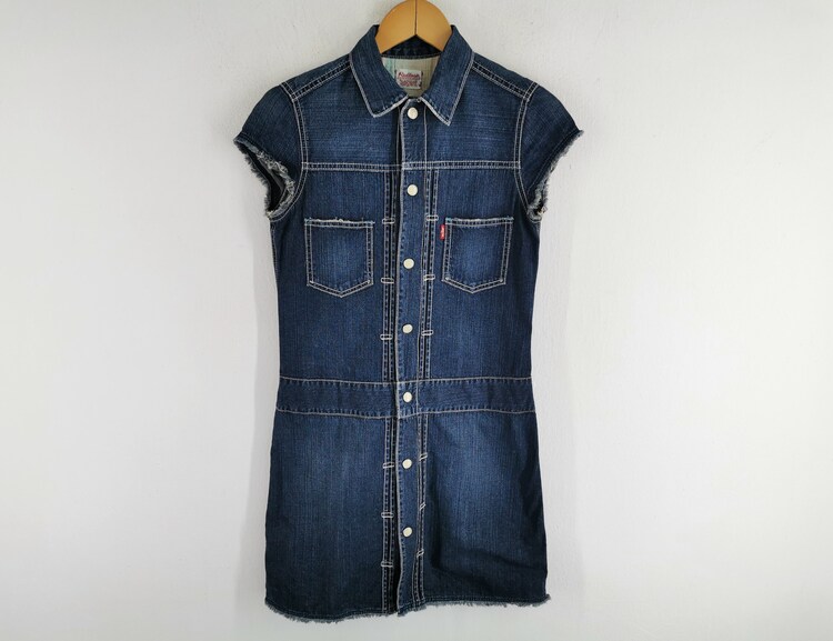 Abito Levis Vintage Levis Jeans Camicia elegante taglia M