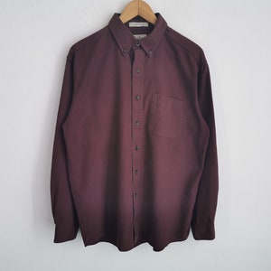 LL Bean Shirt Vintage LL Bean Button Shirt Size XL