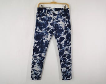 Jeans Hysteric Glamour Vintage anni '90, pantaloni in denim Tye Die Hysteric Glamour, realizzati in Giappone, vita 29