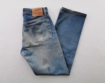 Spodnie jeansowe Levis Vintage Levis Lot 501 Wyprodukowano w USA Rozmiar 30/31x36