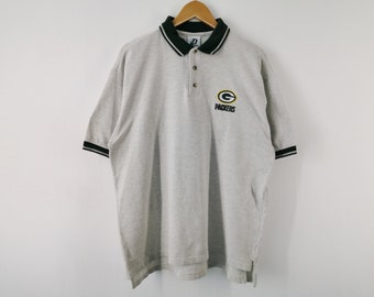 Packers Shirt Vintage Packers American Football Polo Shirt Size XL