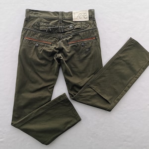 Lee Jeans Distressed Vintage Lee Color Denim Jeans Pantaloni Taglia 31/32x28