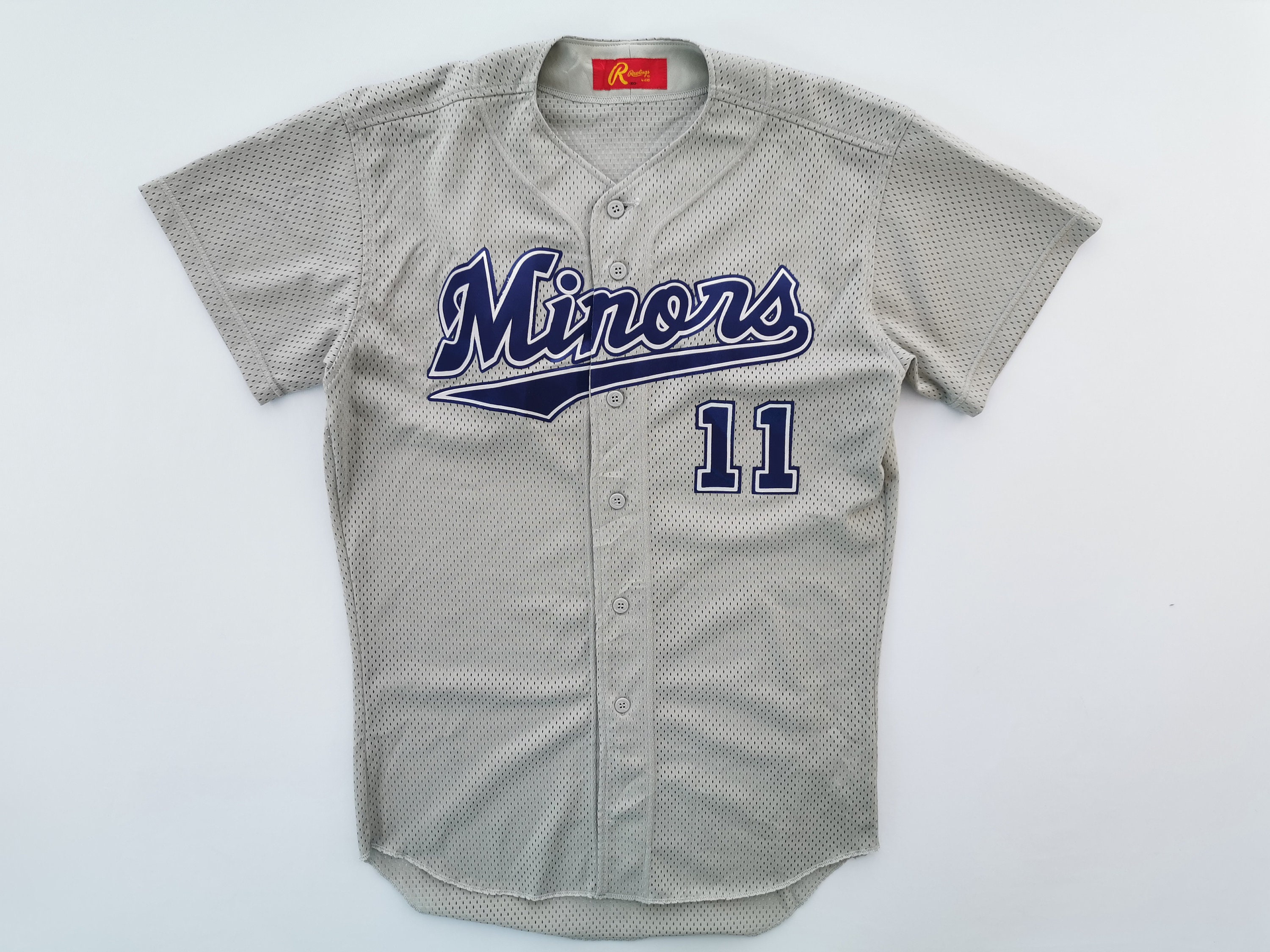 Rawlings Baseball Shirt Vintage Rawlings Minors #11 Made In Japan Baseball Shirt Size XL