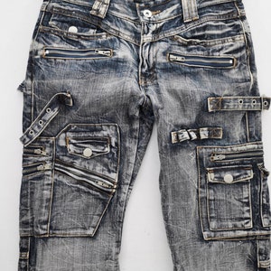 Semantic Design Jeans Distressed Semantic Design Bondage Denim Jeans Pants Size 30/31x35