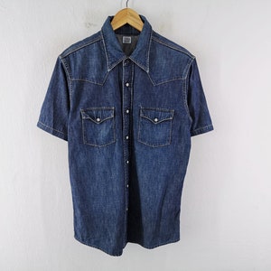 Edwin Shirt Vintage Edwin Button Jeans Shirt Size L