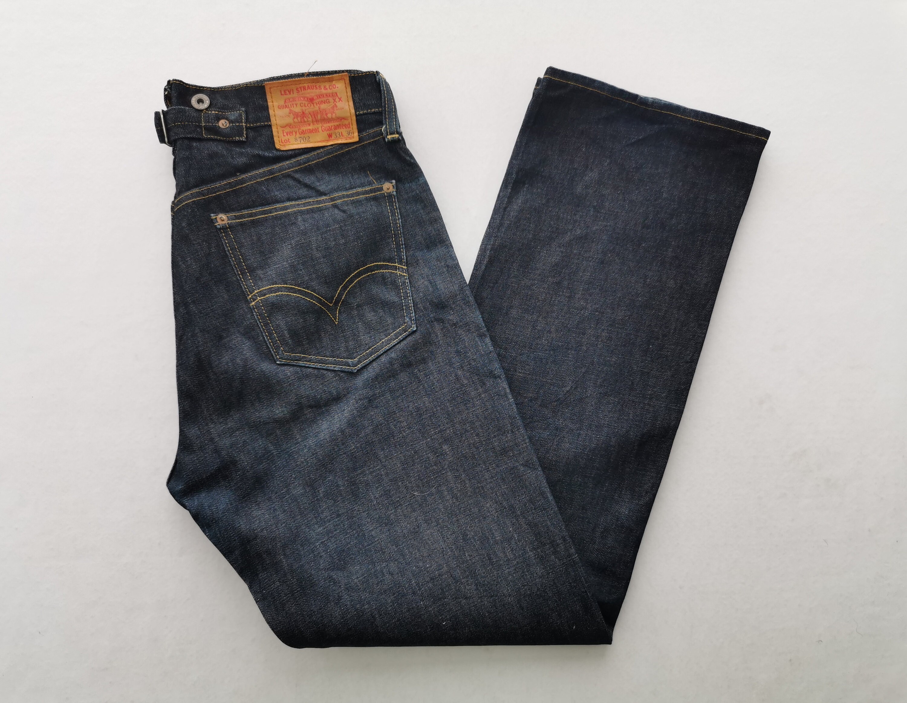 Vintage 90s Levis Lot 702 Selvedge Denim Jeans Made in Japan Size