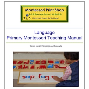 Manual de enseñanza de idiomas Montessori para primaria - Currículo preescolar (Descarga digital)