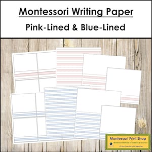 Pacchetto di carta da lettere Montessori - Materiali Montessori stampabili - Download digitale