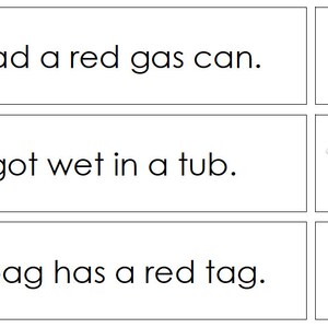 Phonetic Sentences & Pictures [set 1] - Montessori Phonics - Digital ...