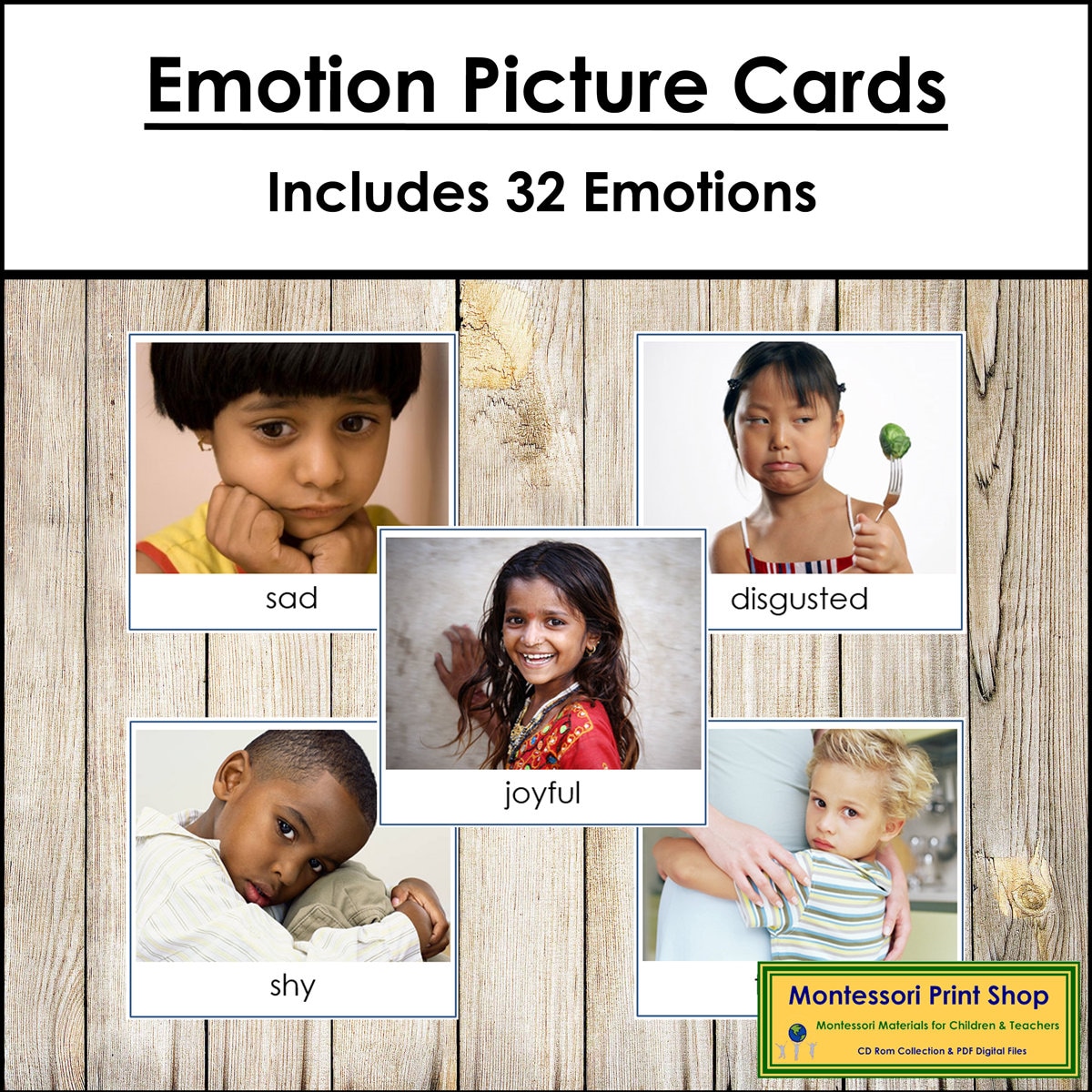 Montessori Emotion Picture Cards [photos] - (digital Download) - Etsy