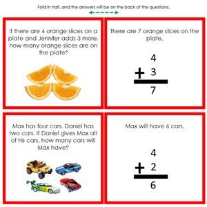 Addition Word Problems (color-coded) - Math Operations - Printable ...