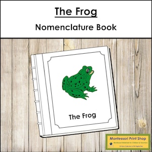 Nomenklaturbuch für Teile eines Frosches - Montessori-Zoologie (Digitaler Download)