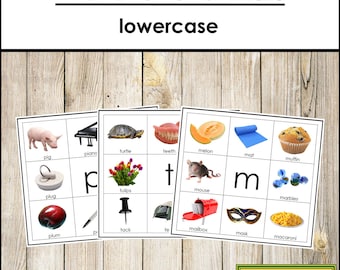 Phonetic Letter Mats - Montessori Language - Printable Montessori Materials - Digital Download