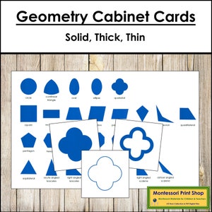 Forme geometriche variopinte 3D, giocattoli geometrici solidi di legno,  forme geometriche delle flashcard per i bambini