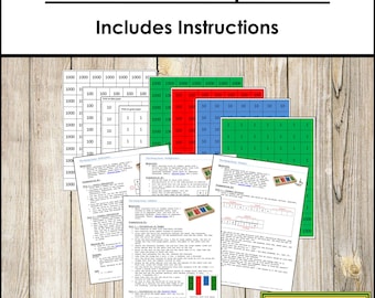 Montessori Stamp Game & Instructions [Math Operations] - Primary Math (Digital Download)