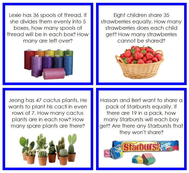 Division Word Problems Set 2 [dynamic Division, Color-coded] - Math ...