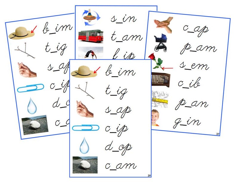 Montessori Cursive Blue Phonetic Language Series Bundle [PHOTOS ...