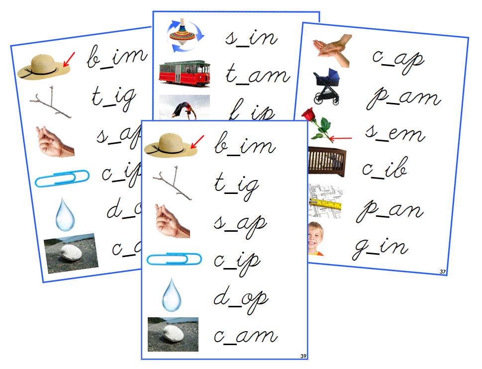Montessori Cursive Blue Phonetic Language Series Bundle [PHOTOS ...